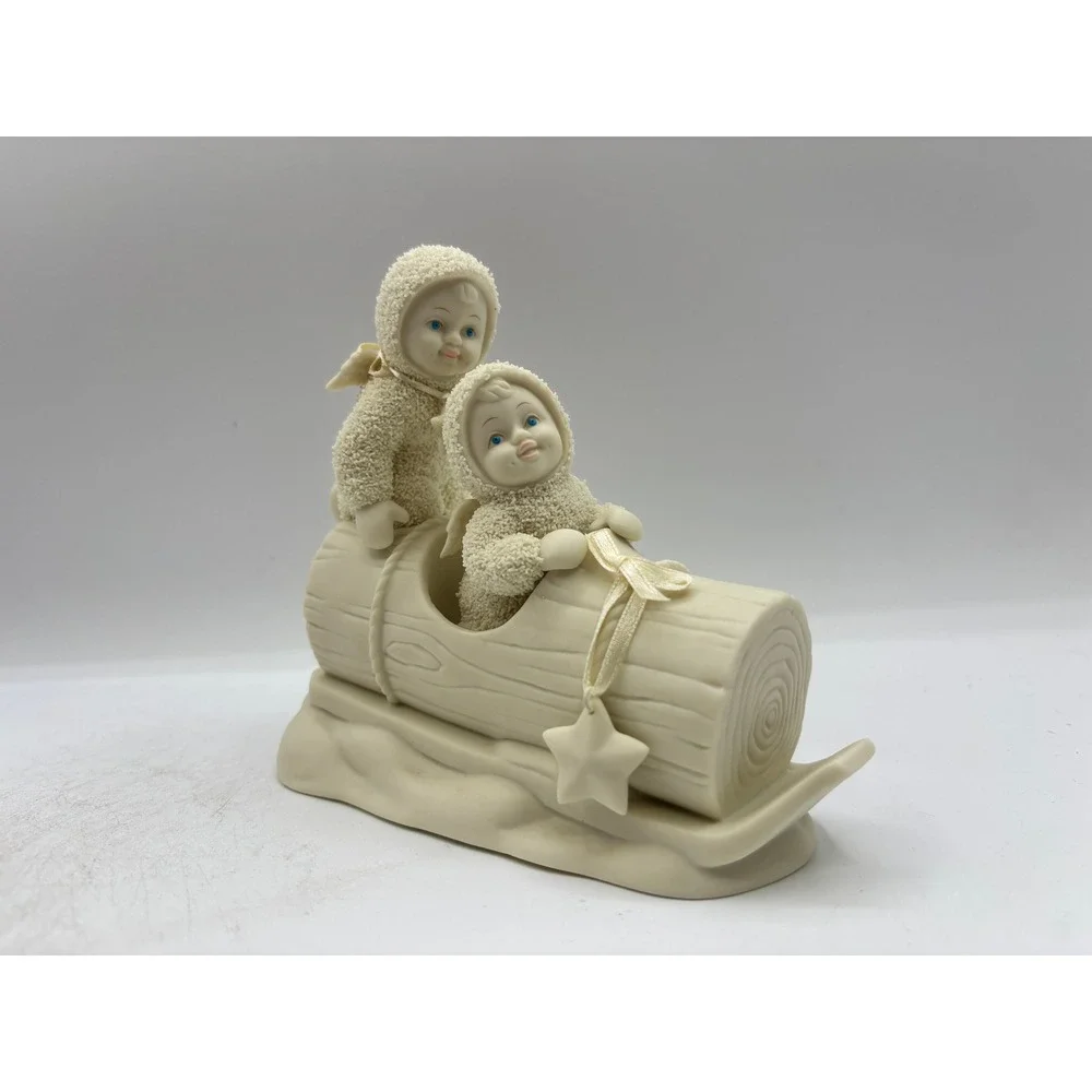 Department 56 2001 Vintage Snowbabies Starlight Games Team of Two 56.69943